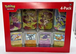 Pokemon TCG Scarlet & Violet 151 Mini Tins 4 Pack Sams Club Exclusive Sealed NEW - Image 1