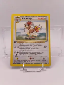 POKEMON Roucoups 22/102 Base Set 1st Edition FR EXCELLENT - Image 1