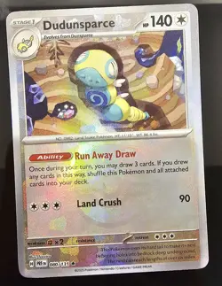 Dudunsparce (Master Ball Pattern) 080/131 Prismatic Evolutions Pokemon Holo NM - Image 1