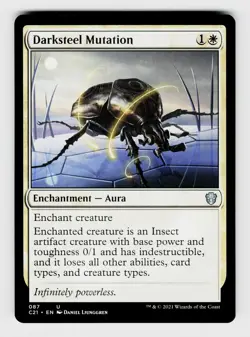 Commander 2021 Darksteel Mutation 87 Enchantment - Aura U - Image 1