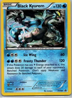 Pokemon TCG Black Kyurem XY160 XY Black Star Promos Holo MP - Image 1