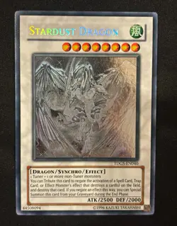 Yu-Gi-Oh! Stardust Dragon TDGS-EN040 Ghost Rare Holo Unlimited - Image 1