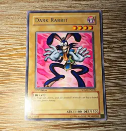 Konami Yu-Gi-Oh! Dark Rabbit SOVR-EN090 Rare Regular 1st Edition 1100/1500 - Image 1