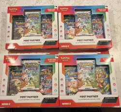 Pokemon First Partner Illustration Collection Series 2 Sealed Bundle (LOT OF 4) - Image 1