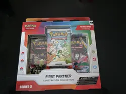 Pokemon TCG First Partner Illustration Series 2 Promo 3 Cards +2 Packs - Image 1