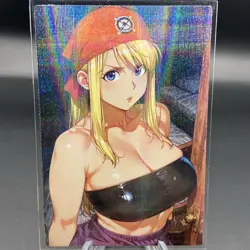 Winry Rockbell Holographic Anime Collectible Trading Card - Image 2