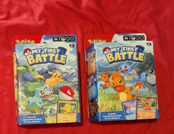 Pokemon New And Sealed My First Battle Set Pikachu Bulbasaur Squirtle Charmander - Image 1