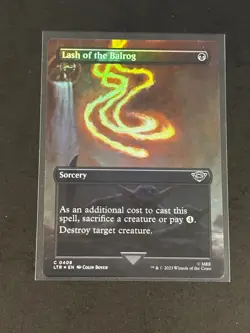 Lash of the Balrog - Lord of the Rings MTG Magic Common Extended Art Foil C0408 - Image 1
