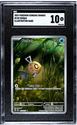 Pokemon Feebas 198/191 Illustration Rare Surging Sparks SGC 10 GEM MINT - Image 1
