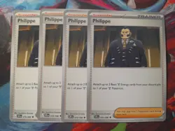 x4 Philippe 079/086 ME:04 Chaos Rising Uncommon Pokemon Playset 4x NM - Image 1