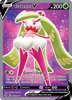 Tsareena V 246/264 Ultra Rare Fusion Strike Pokemon Holo Near Mint - Image 1