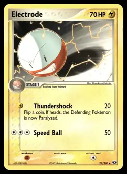 ELECTRODE - 27/106 Uncommon Emerald Pokemon LP - Image 1