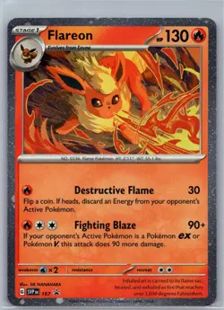 FLAREON (COSMOS HOLO) 167 HOLO PROMO SCARLET & VIOLET PROMO POKEMON HOLO NM/M - Image 1