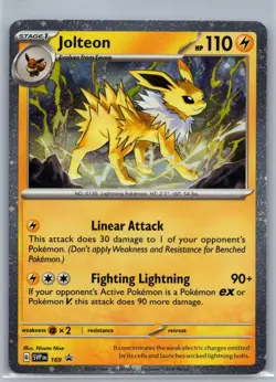 JOLTEON (COSMOS HOLO) 169 HOLO RARE SCARLET & VIOLET PROMO POKEMON HOLO NM/M - Image 1