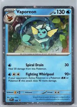 VAPOREON (COSMOS HOLO) 168 HOLO PROMO SCARLET & VIOLET PROMO POKEMON HOLO NM/M - Image 1
