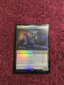Black Cat Cunning Thief 0052 Foil Marvels Spider-Man - Image 1