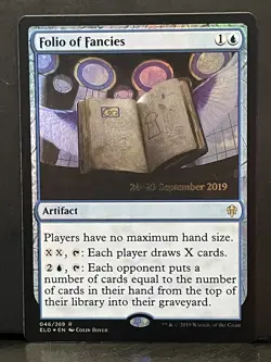 Folio of Fancies Throne of Eldraine LP MTG FOIL PRERELEASE - Image 1