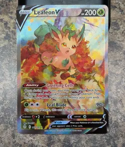 Pokemon TCG Evolving Skies Leafeon Alt Art NM #167 - Image 1
