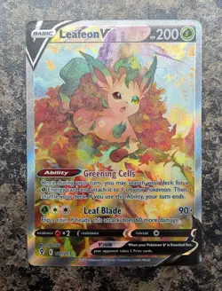 Pokemon TCG Evolving Skies Leafeon Alt Art NM #167 - Image 2