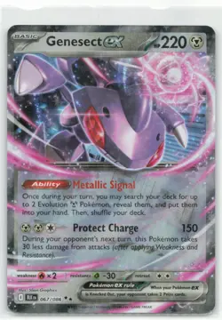 Pokemon SV: Black Bolt #067/086 Genesect ex Double Rare - Image 1