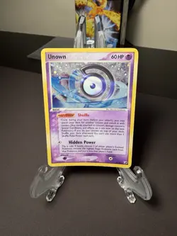 Pokemon TCG Unown (D) Unseen Forces Holo Rare D/28 HP - Image 1