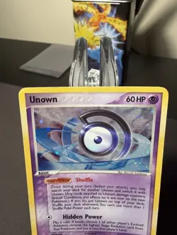 Pokemon TCG Unown (D) Unseen Forces Holo Rare D/28 HP - Image 2
