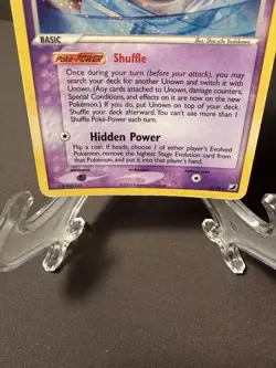 Pokemon TCG Unown (D) Unseen Forces Holo Rare D/28 HP - Image 3
