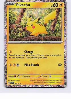 PIKACHU 002/015 HOLO PROMO MCDONALD'S PROMOS 2024 POKEMON HOLO NM - Image 1