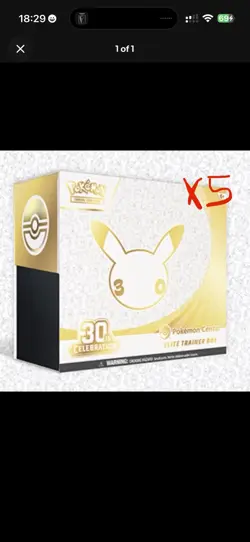 Pokemon Center 30th Anniversary ETB Elite Trainer Box New Sealed *PRESALE* - X5 - Image 1