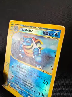 Pokemon Card - Blastoise - Expedition Base Set - Reverse Holo Rare - 36/165 - MP - Image 4