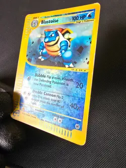 Pokemon Card - Blastoise - Expedition Base Set - Reverse Holo Rare - 36/165 - MP - Image 5