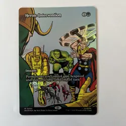 MTG - Heroic Intervention - Borderless FOIL - Marvel Super Heroes - MAR 0080 - Image 1
