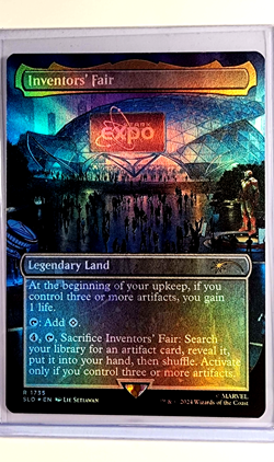2024 MTG Magic The Gathering Secret Lair Marvel Foil #1735 Inventors Fair - Image 1
