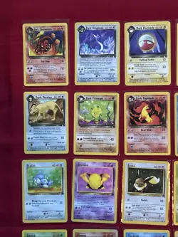 Team Rocket Pokemon Cards X47 Good-Excellent Condition Vintage (P26) - Image 2