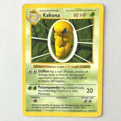 Kakuna 33/102 Shadowless Length Error Misprint Pokemon WOTC Base Set 1999 HP - Image 1