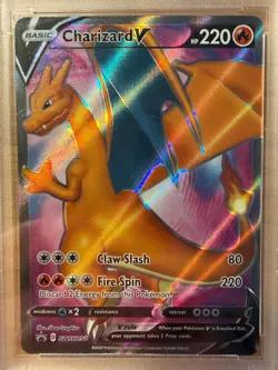 2020 Pokemon Charizard V PSA 9 MINT #050 SWSH Black Star Promo Champions Path - Image 4