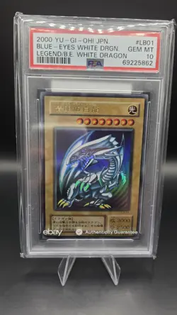 Blue-Eyes White Dragon LB-01 — PSA 10 — Holo Rare Vintage Japanese Yu-Gi-Oh Card - Image 1