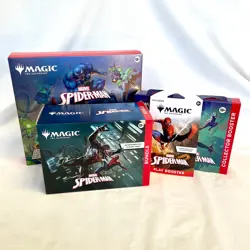 Magic The Gathering MTG Spider Man Collector Play Booster Showdown Bundle B NEW - Image 1