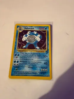 POLIWRATH 15/130 HOLO RARE BASE SET 2 POKEMON NEAR MINT - Image 1