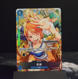 One Piece Chinese Card Game Championship 25-26 Nami OP09-050 R Alt Card NM - Image 1