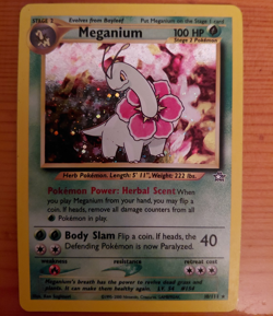 Pokemon TCG Meganium WotC Neo Genesis 10/111 Holo Rare English 2000 100HP - Image 1