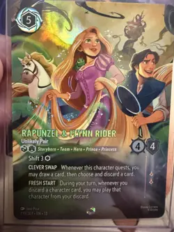 Disney Lorcana Attack of the Vine Rapunzel & Flynn Rider Enchanted 239/207 - Image 1