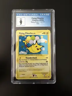 The Pokemon Company Pokemon TCG CGC 9 Flying Pikachu 113/111 2009 - Image 1