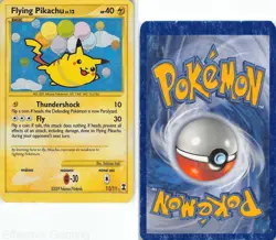 Flying Pikachu 113/111 Holo Secret Rare Rising Rivals Pokemon HP Aoki - Image 3