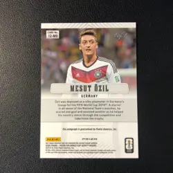 2026 Panini Prizm FIFA World Cup 2012 Throwback Auto Mesut Ozil Black Choice 1/1 - Image 2