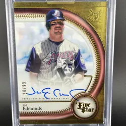 JIM EDMONDS 2025 TOPPS FIVE STAR AUTO /99 #FSA-JE ANGELS - Image 2