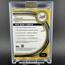 JIM EDMONDS 2025 TOPPS FIVE STAR AUTO /99 #FSA-JE ANGELS - Image 3