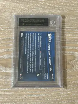 2017 Topps Chrome Update Cody Bellinger #HMT99 RC BGS 10 Pristine Black Label LA - Image 2