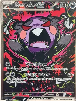 Morpeko ex 117/084 SIR Pokemon Pitch Black Special Illustration Rare NM - Image 1