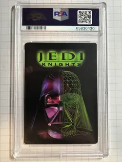 2001 Star Wars Jedi Knights Boba Fett Relentless Hunter Card TCG PSA 8 - Image 2